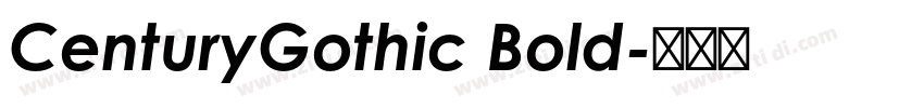 CenturyGothic Bold字体转换